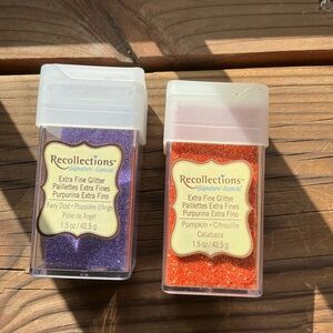 Recollections Halloween Glitter Set in Purple and Orange